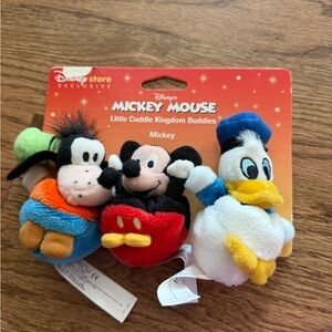 Vintage Disney Store Little Cuddle kingdom Buddies mini plush set New with tags